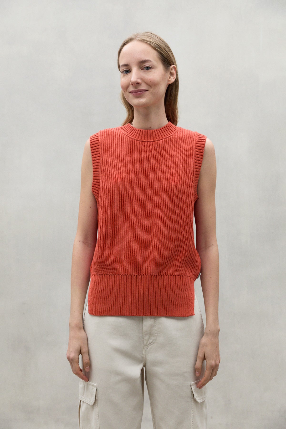 ORANGE HIEDRA KNITTED VEST