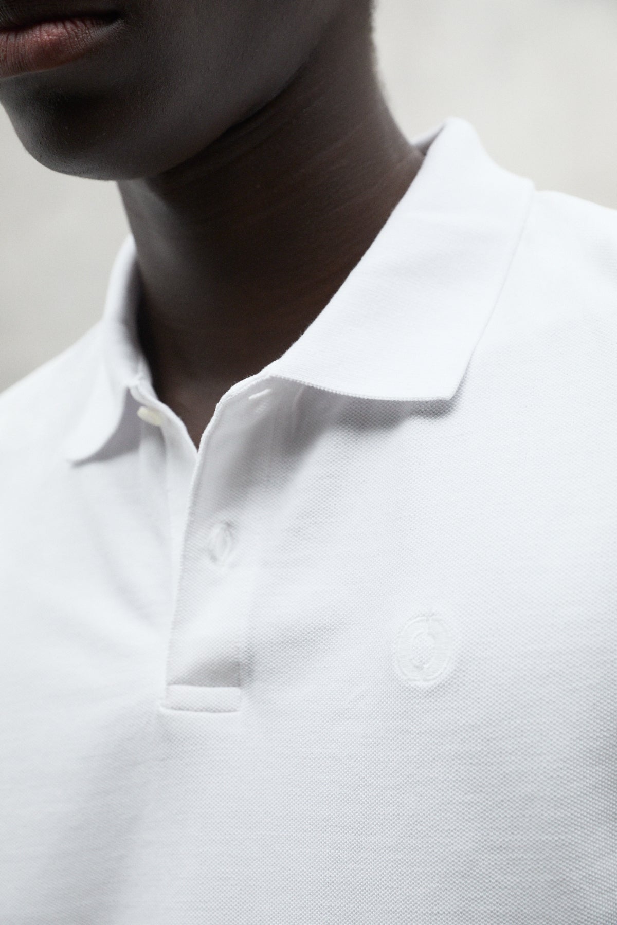 WHITE TEDAN POLO SHIRT