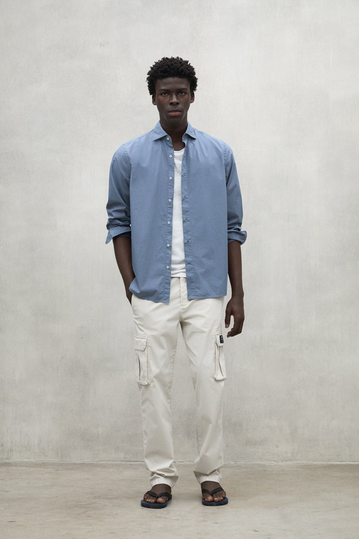 CAMISA ALFREDO AZUL