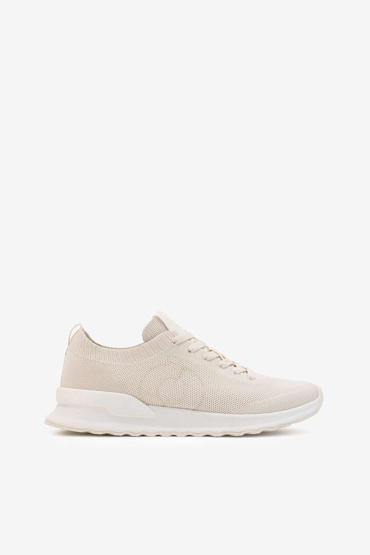 WHITE KNITTED CONDE SNEAKERS