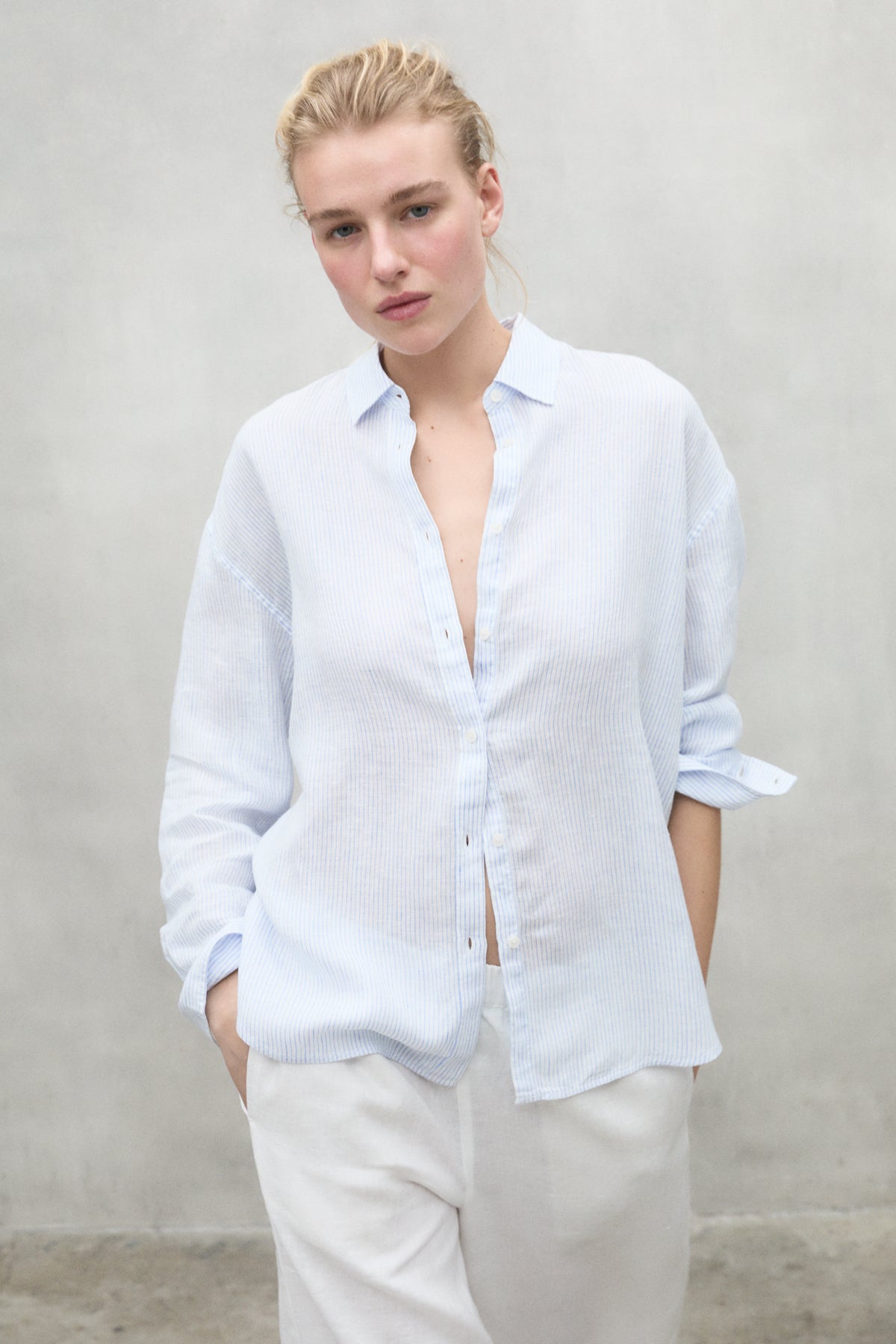 STRIPED LINEN DARIA SHIRT